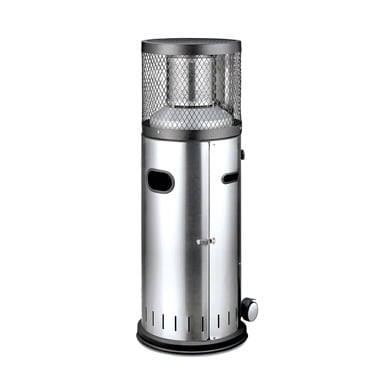 Estufa modelo Enders Polo. Disponible en color inoxidable.